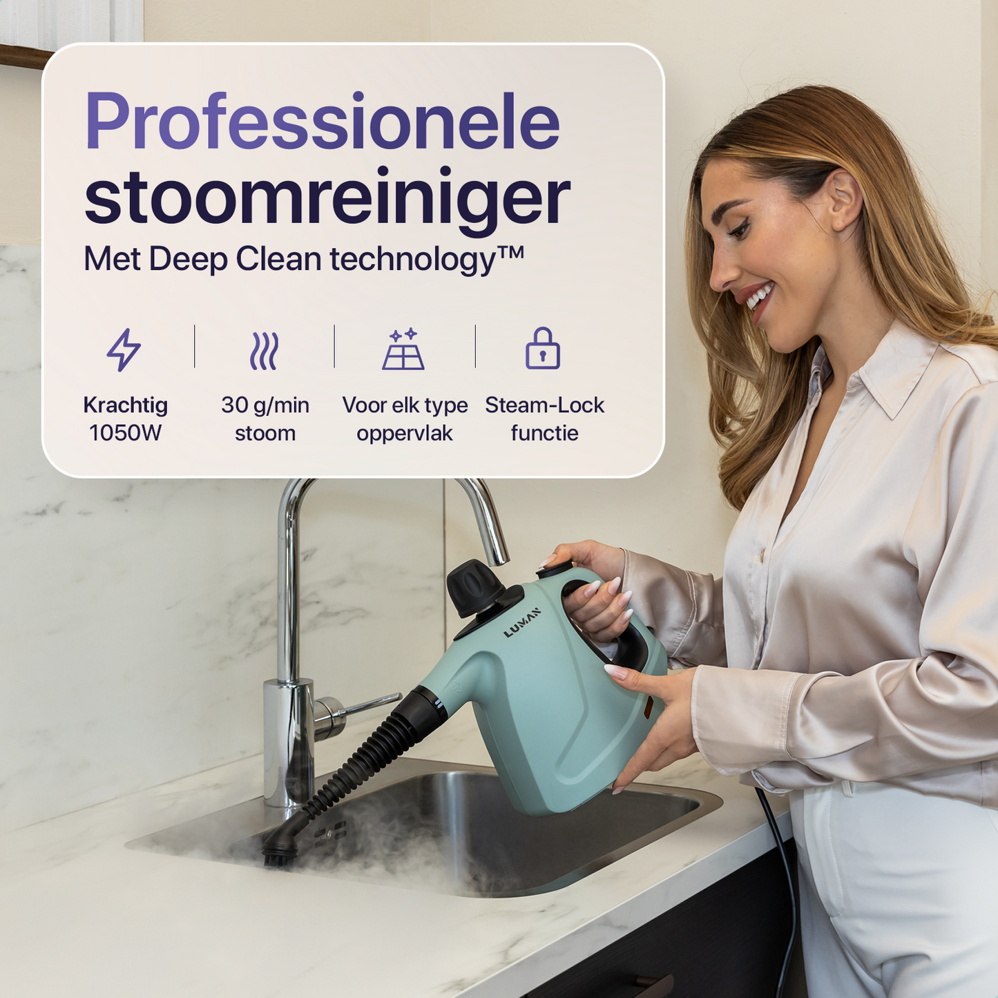 Handstoomreiniger C3 - Steam Lock Functie