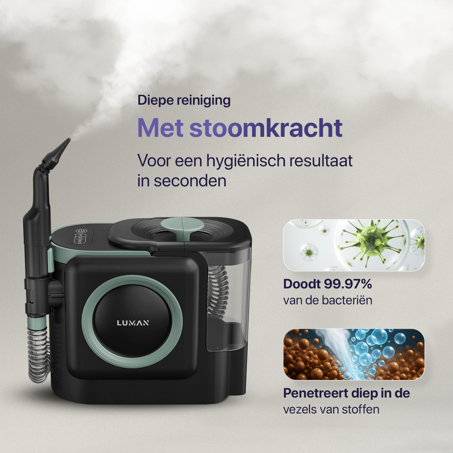Vlekkenreiniger A3 Pro - Stoomreiniging