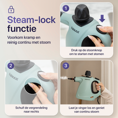 Handstoomreiniger C3 - Steam Lock Functie
