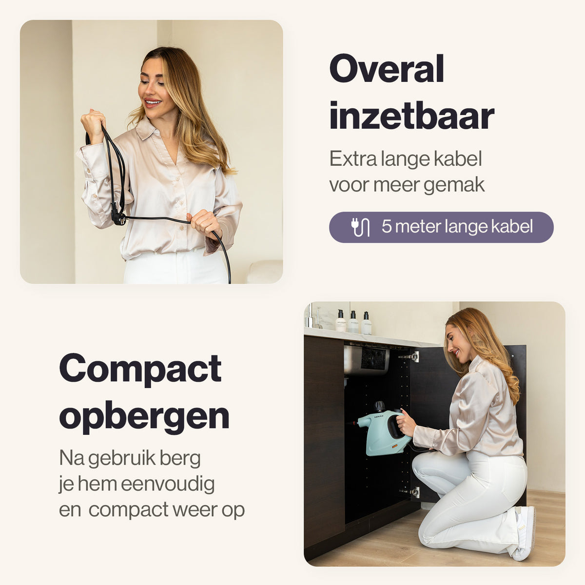 Handstoomreiniger C3 - Steam Lock Functie