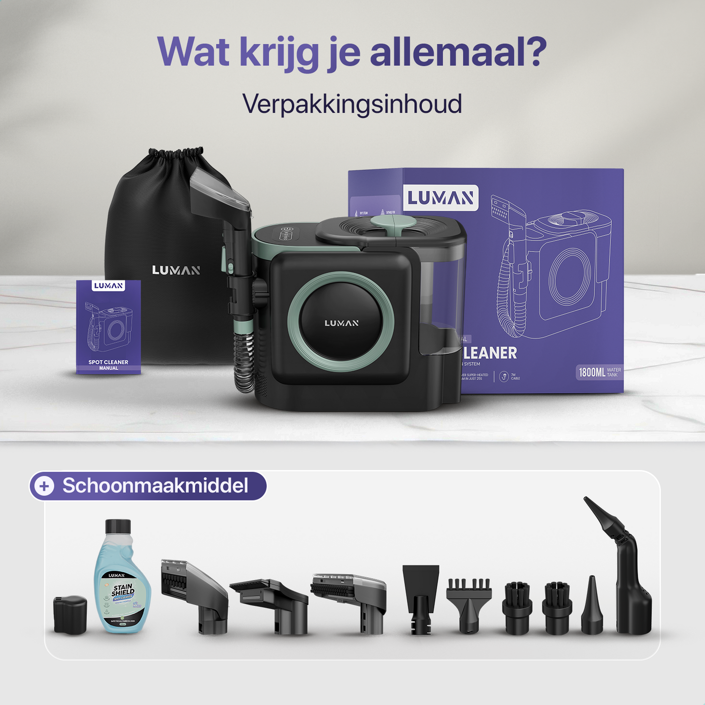 Vlekkenreiniger A3 Pro - Stoomreiniging